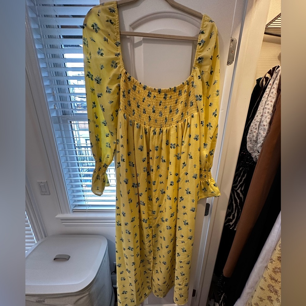 Weworewhat yellow maxi dress